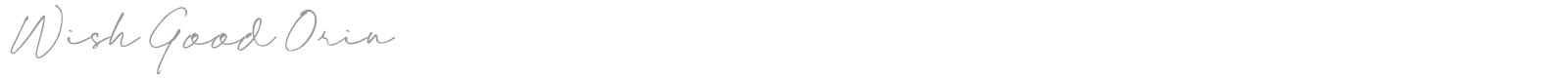 Wish Good font preview